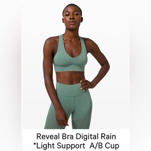 Lululemon Reveal Bra Digital Rain
*Light Support A/B Cup